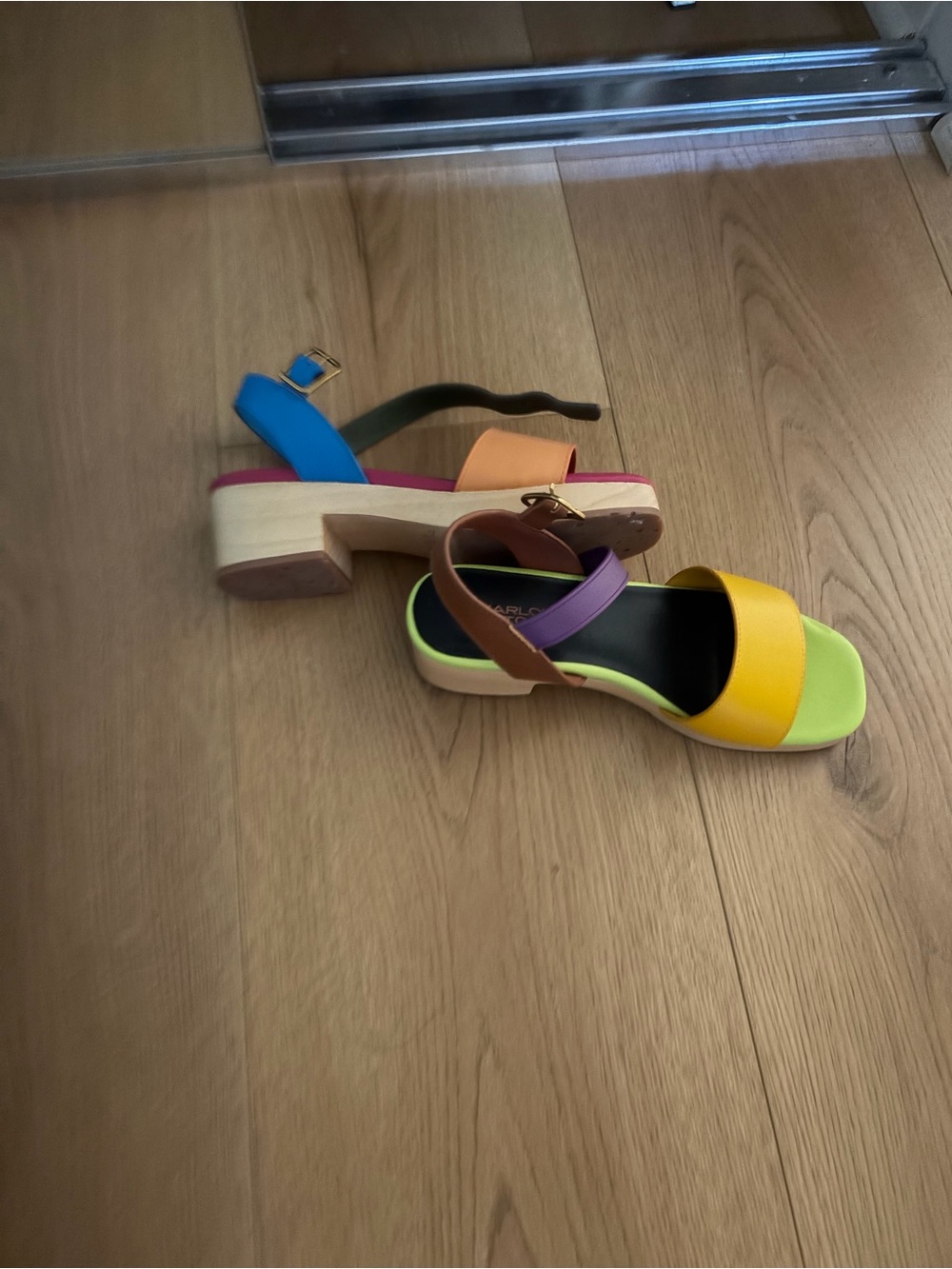 Charlotte Stone Allie Clog Sandal in Nassau - Picture 2 of 3